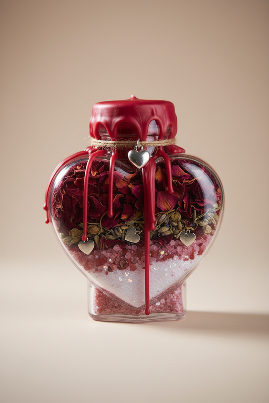 Herzform Liebes Spelljar neutral